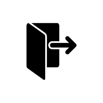 Logout icon vector
