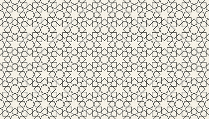 abstract seamless islamic geometric pattern