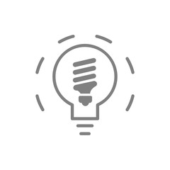 Poster - idea, bulb, light, energy bulb, head, thinking, creative business idea grey color icon