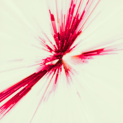 Poster - Abstract crimson colored blast or explosion