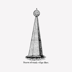 Sticker - Lighthouse vintage drawing