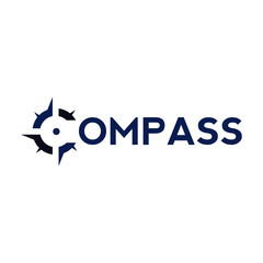 Wall Mural - compass logo design template