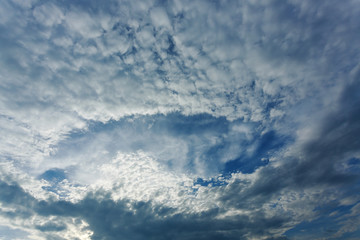 Wall Mural - cloud fallstreak hole on dramatic sky