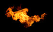 © scenery1 - Fire flames on a black background