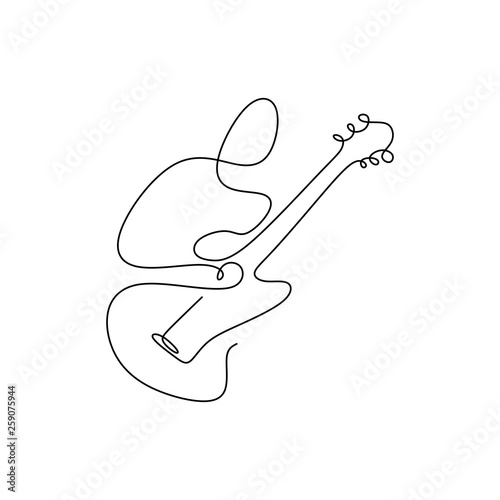 Continuous Line Drawings Playing The Guitar With A Minimalist Simple Design Buy This Stock Vector And Explore Similar Vectors At Adobe Stock Adobe Stock