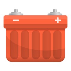 Poster - Car battery icon. Cartoon of car battery vector icon for web design isolated on white background