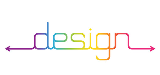 Wall Mural - DESIGN geometric typography banner