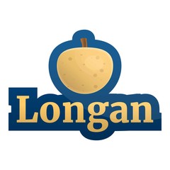Poster - Blue longan logo. Cartoon of blue longan vector logo for web design isolated on white background