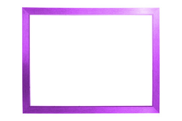 Poster - beautiful purple frame isolated on white background
