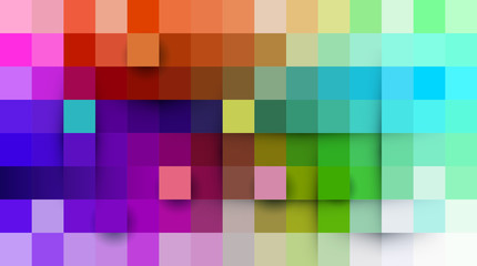 Wall Mural - vector abstract pixel or geometric pattern background. illustration of squares with color blue blurr