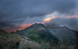 Sunrise in Snowdonia National Park, Wales, UK