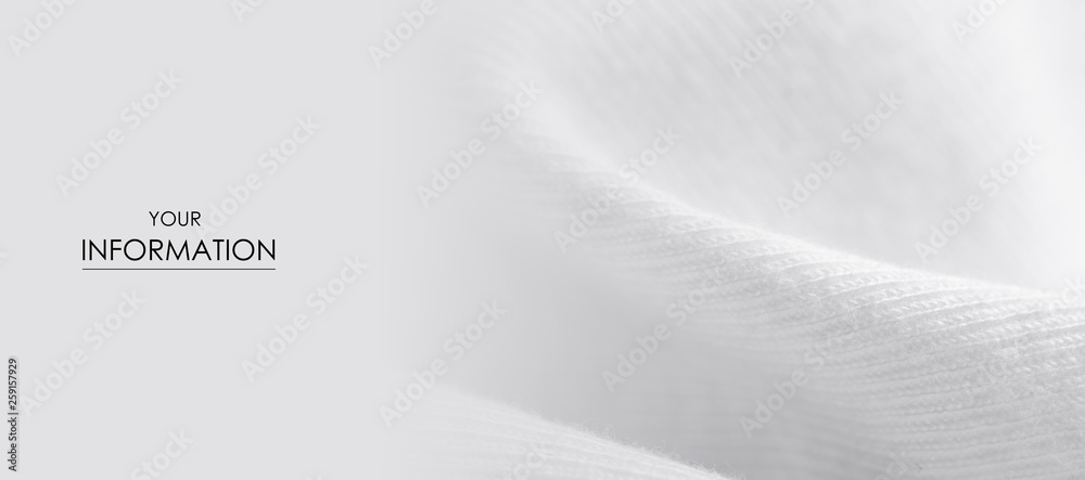 White warm fabric texture material sweater pattern blur background - obrazy, fototapety, plakaty 