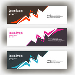 Wall Mural - abstract geometric design banner web template. banner web design vector template