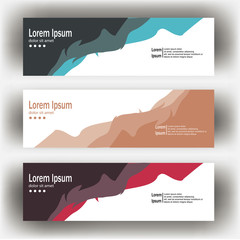 Wall Mural - abstract geometric design banner web template. banner web design vector template