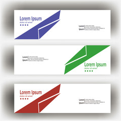 Wall Mural - abstract geometric design banner web template. banner web design vector template