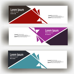 Wall Mural - abstract geometric design banner web template. banner web design vector template