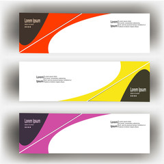 Wall Mural - abstract geometric design banner web template. banner web design vector template