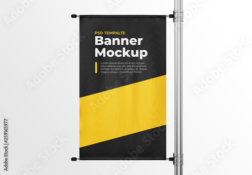 Download Vertical Pole Banner Mockup Template Buy This Stock Template And Explore Similar Templates At Adobe Stock Adobe Stock PSD Mockup Templates