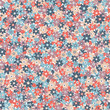 Colorful seamless pattern with flowers on modern style