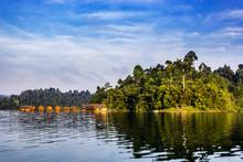 Floating Bungalows At Khao Sok National Park, Cheow Lan Lake, Thailand