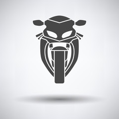 Poster - Motorcycle icon front view