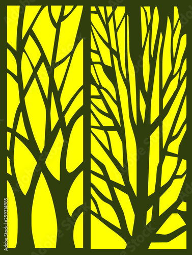 Vector Design For Art Cam Software For Furniture For Carving Door Design And Plywood Partition Foam Acrylic And Cnc Machine Cutting Or Carpenter Work And Textile Design Buy This Stock Vector