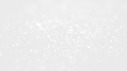Wall Mural - White Silver Wedding Sparkling Glitter Background Loop