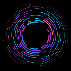 Wall Mural - vector modern creative backdrop of vivid multi colored curved elements.multicolored decorative desig