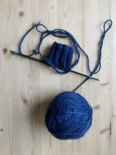 Tangle Of Yarn And Knitting Needles