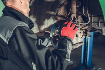 Wall Mural - Car Brakes Maintenance