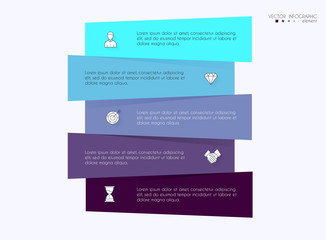 Aufkleber - Vector info graphics for your business presentations. Can be used for website layout, numbered banners, diagram, horizontal cutout lines, web design.