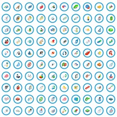 Poster - 100 payment icons set in isometric 3d style for any design vector illustration