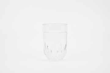 A glass of water isolated on white background 