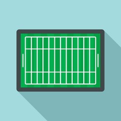 Poster - american football field icon. flat illustration of american football field vector icon for web desig