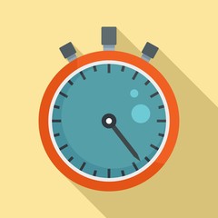 Poster - Sport stopwatch icon. Flat illustration of sport stopwatch vector icon for web design
