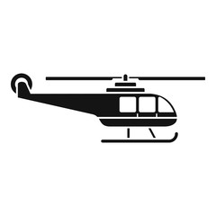 Poster - Lifeguard helicopter icon. Simple illustration of lifeguard helicopter vector icon for web design isolated on white background