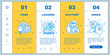 Seven deadly sins onboarding mobile app page screen vector templ