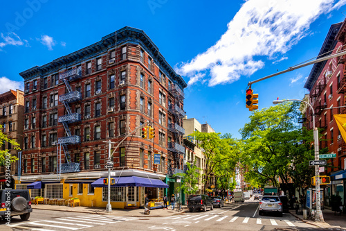 Streets in Lower Manhattan Soho, New York City, USA Canvas Print