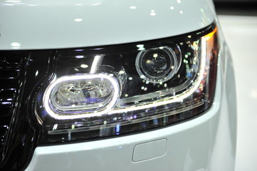 Poster - led car light  automobile closeup