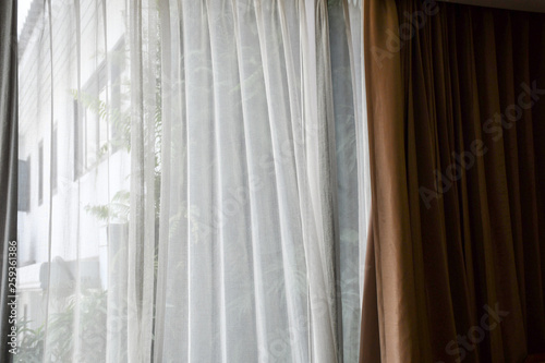 Sheer Curtains See Through Airy Blinds Transparent Fabric 2