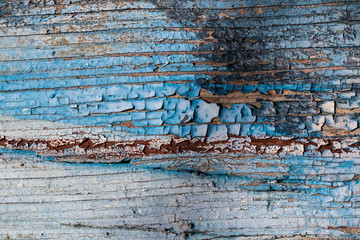 Texture of a blue board.