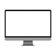 © jenja - Computer display with blank screen. Front view. Computer screen isolated on white background vector eps10