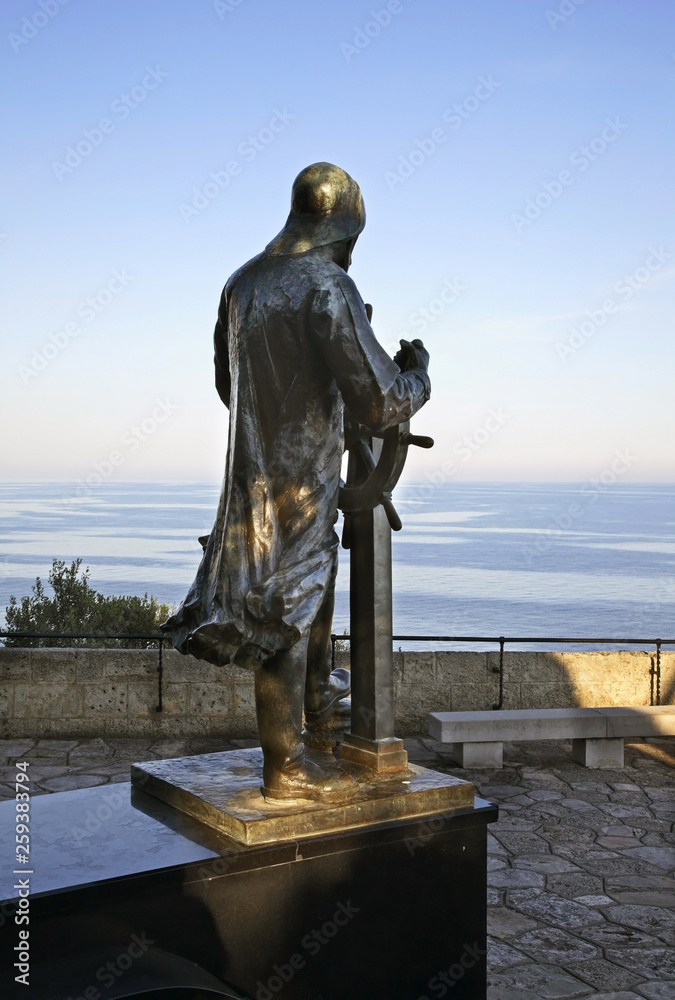 Obraz na płótnie Monument to Albert I in Gardens of St. Martin. Monaco-Ville. Principality of Monaco w salonie
