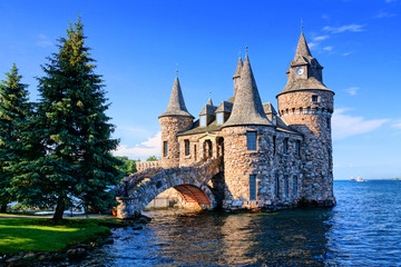 Wall Mural - Castle on Heart Island, one of the Thousand Islands, New York state, USA