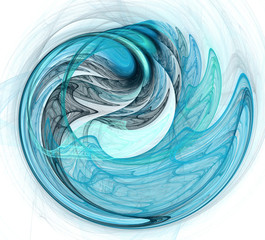 Leinwandbilder - An abstract computer generated modern fractal design. Abstract fractal color texture. Digital art. Abstract Form & Colors.