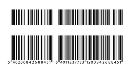 Fototapete - Barcode icon set. Barcode vector EPS 10 - stock vector.