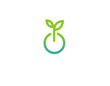 Creative Logo linear icon eco electricity