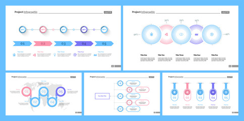 Creative business inforgraphic design set 