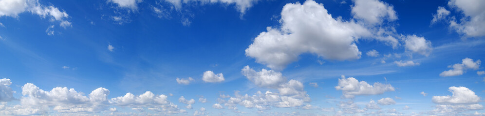 Wall Mural - panorama - blue sky and white clouds