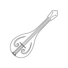 Poster - Sitar icon. Element of zoo for mobile concept and web apps icon. Outline, thin line icon for website design and development, app development